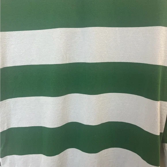 J.Crew Always Rugby Shirt Dress Green Light Blue Size Small 100% Cotton - Picture 9 of 11